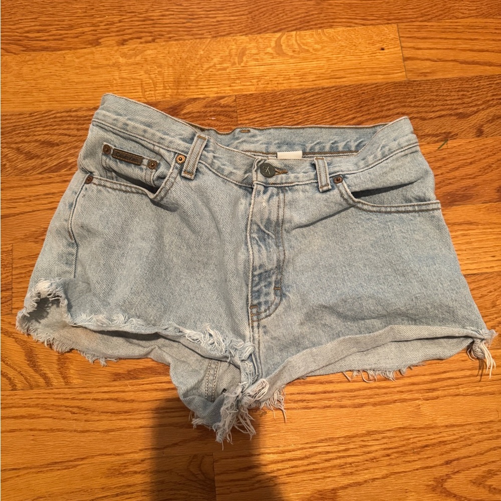 Calvin Klein Faded Denim Jean Shorts